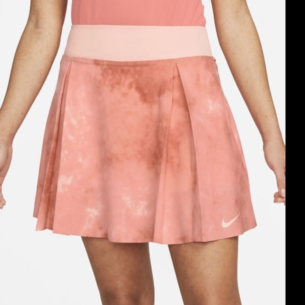 Nike dry fit tie dye golf skort skirt orange size small athletic